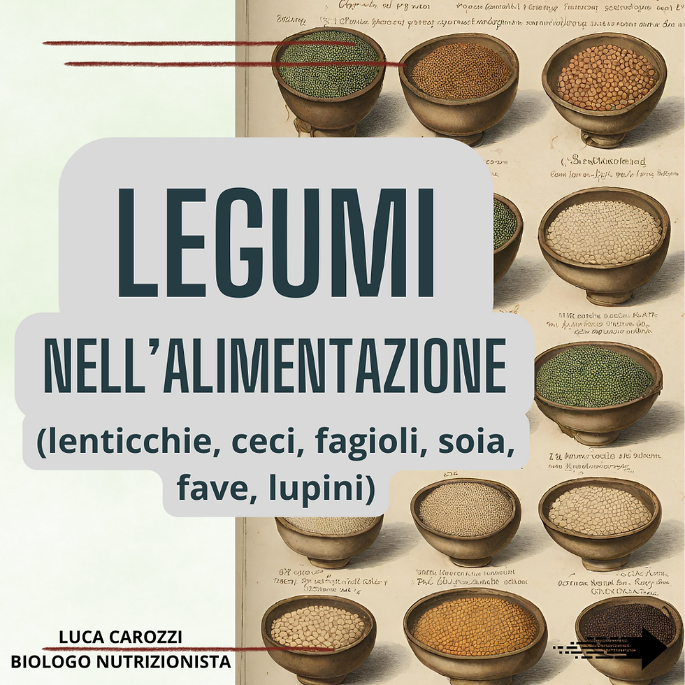 Legumi nell'alimentazione