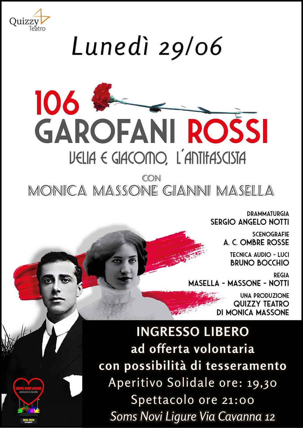 106 Garofani Rossi