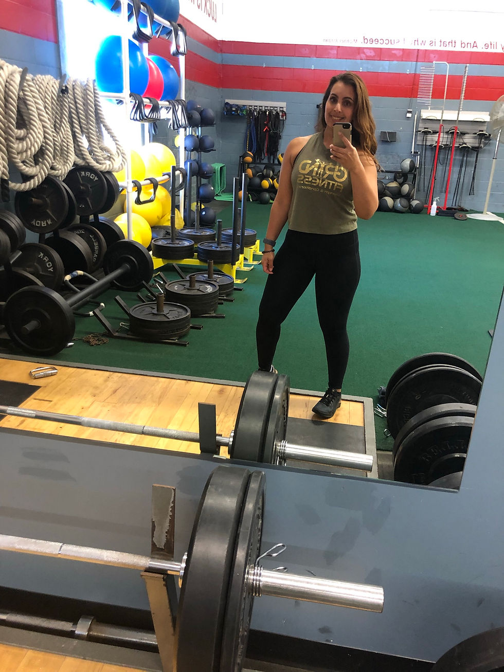 Thumbnail: Ladies Grind Fitness Cropped Racerback Tank