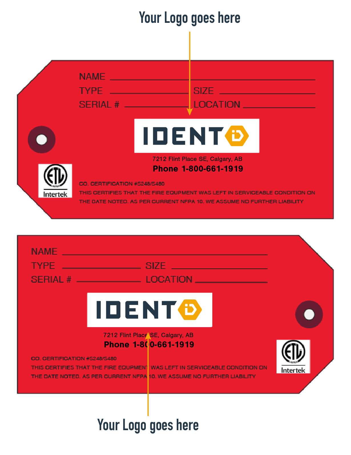 Fire Equipment Tags