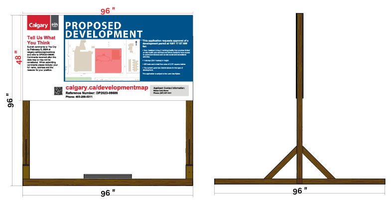 Development Notification Sign - 90cm x 90cm