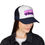 Thumbnail: Waved and Vaxed Trucker Cap — Retro Pink & Purple Mesh Hat for Vaccine Pride