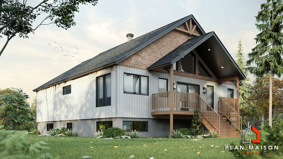 Plan de maison de 4 chambres avec suite parentale | Plan Maison Québec