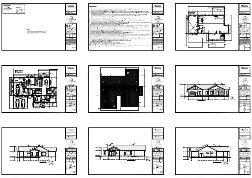conception architecturale maison plans techniques complets