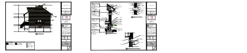 détails techniques chalet farmhouse structure et coupe