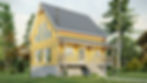 Plan de maison traditionnelle avec garage au sous-sol - Extérieur avant
