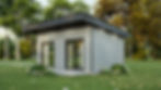 Mini maison moderne compacte - Extérieur arrière