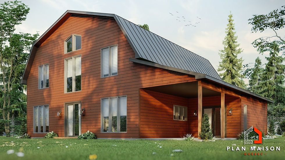 Plan maison de campagne - Extérieur avant