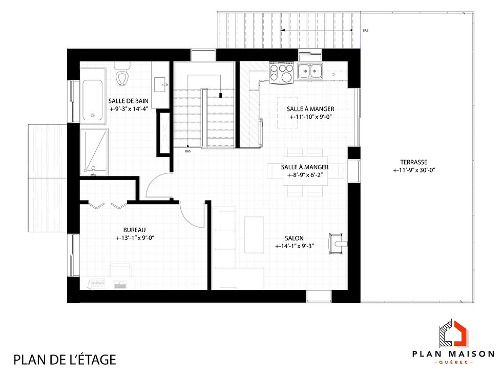 Miniature : Maison chalet à construire - Plan de l'étage