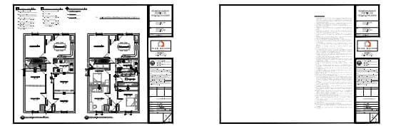 Plans techniques d'un projet d'optimisation de l'aménagement du rez-de-chaussée d'une résidence existante.