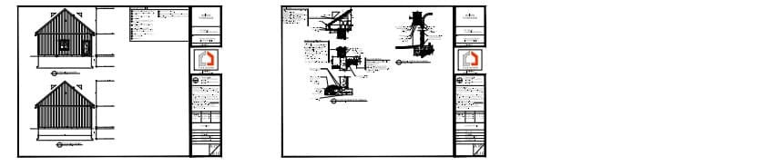 coupes techniques résidence champêtre à véranda périphérique murs fondation détails construction
