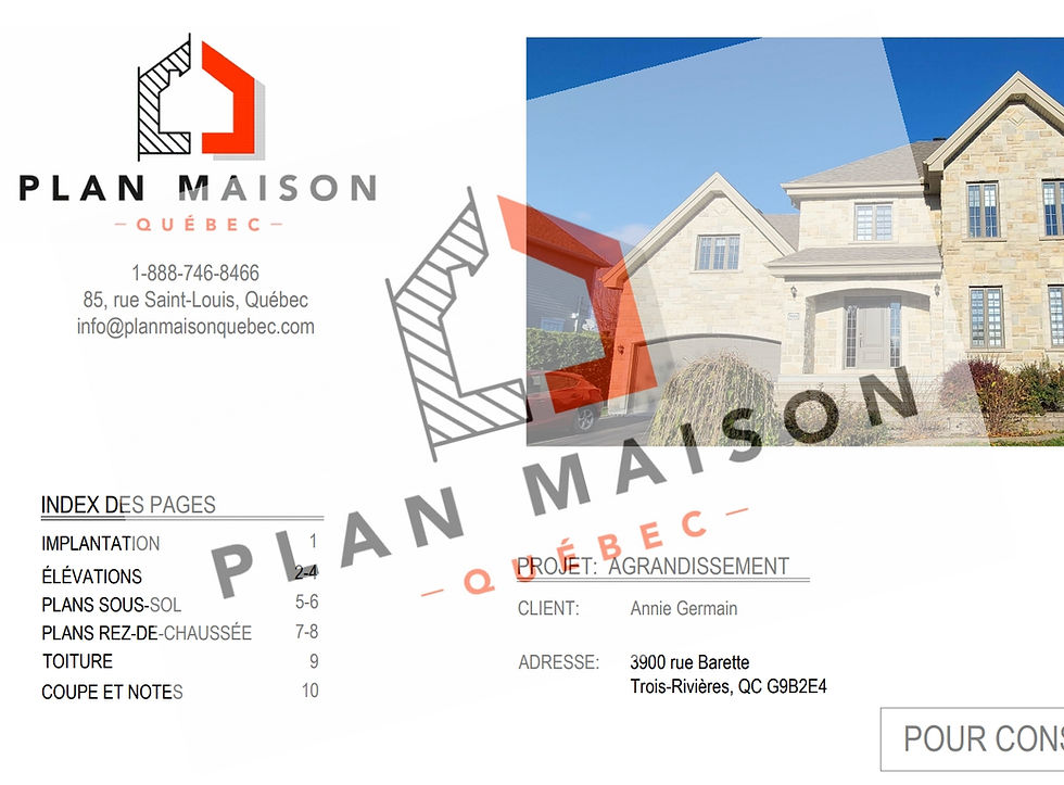 Construction d'une pièce supplémentaire - page de présentation de la maison