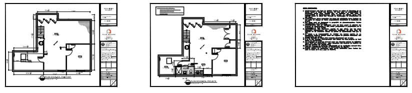 Plans du sous-sol existant et projeté avec nouvelle salle de bain, dressing, chambre, espace familial et notes de construction.