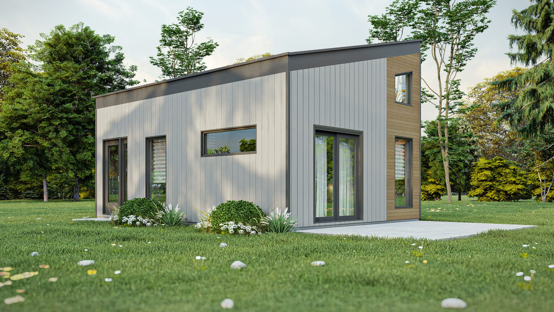 Plan mini maison 2 étages - Extérieur avant