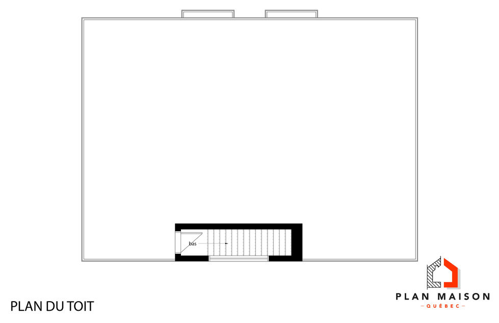 plan toit terrasse accessible résidence contemporaine cubique