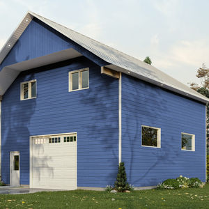 garage deux étages avec espace polyvalent façade avant design moderne