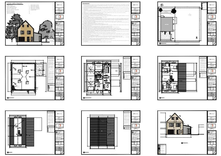 plans construction maison nordique contemporaine