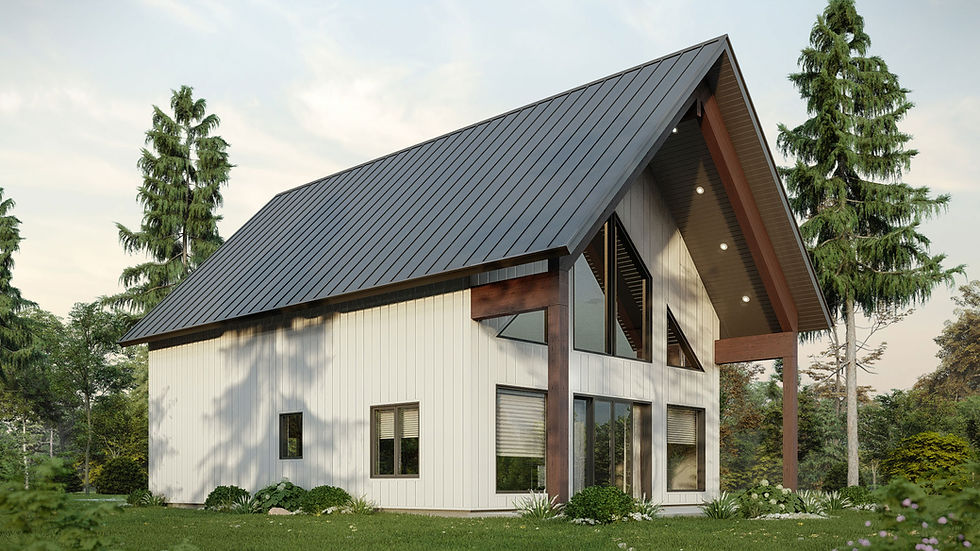 Chalet modèle à vendre - Extérieur arrière