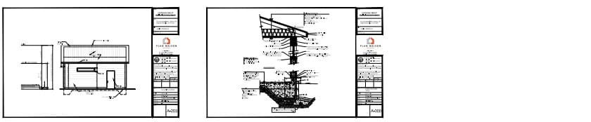 coupe technique garage toiture structure mur