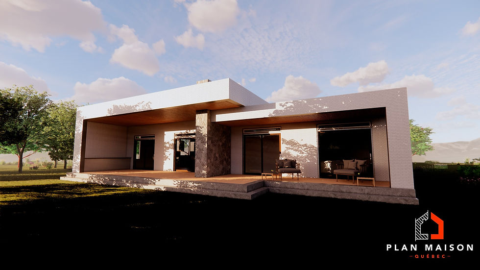 Maison plain pied avec grand garage - photo de la maison 1