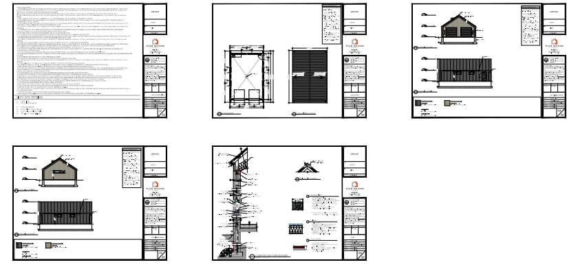 plans architecture garage contemporain minimaliste