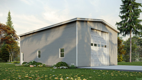 Plan de garage pour 2 voitures avec atelier | Plan Maison Québec