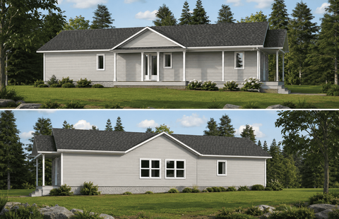 Extension résidentielle réalisée sur le côté d'une maison familiale pour créer trois nouvelles chambres.