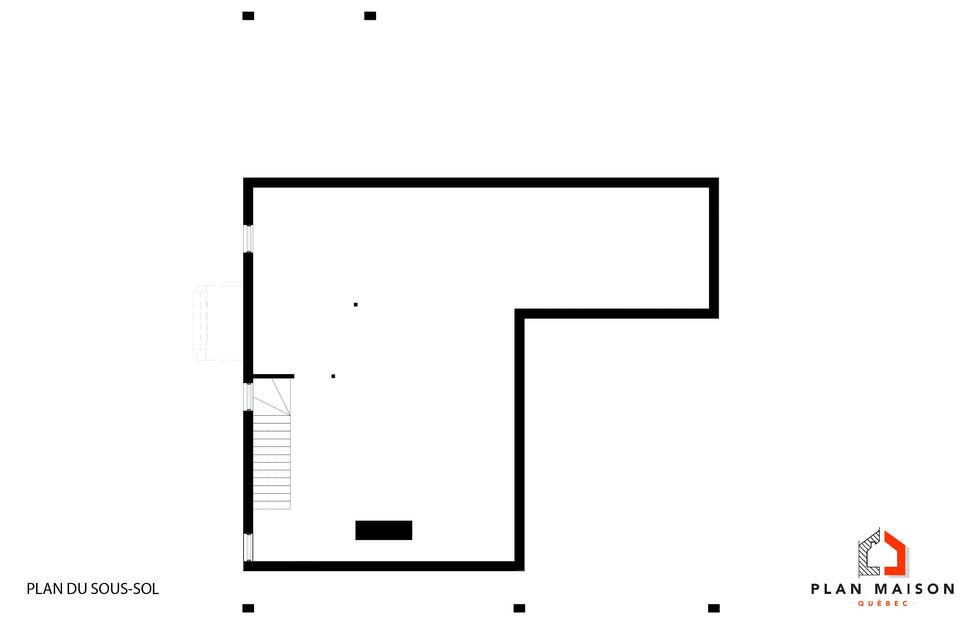 plan sous sol maison contemporaine espace ouvert
