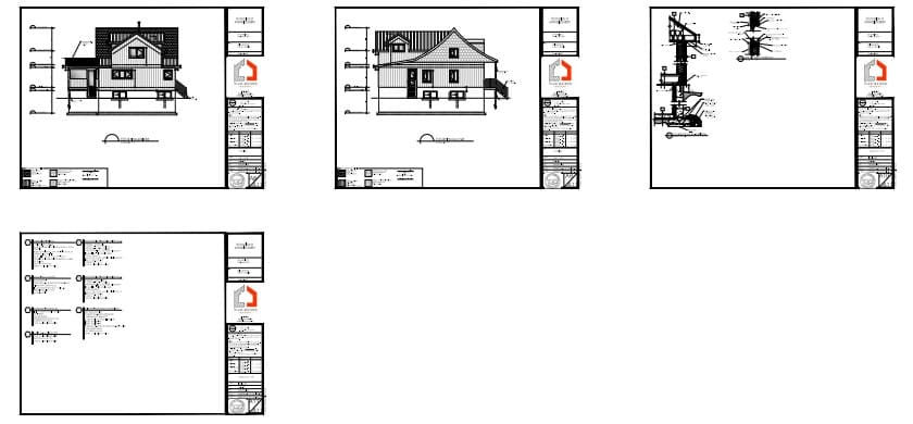 Élévations architecturales illustrant l'intégration d'un agrandissement résidentiel avec nouveaux espaces de vie.