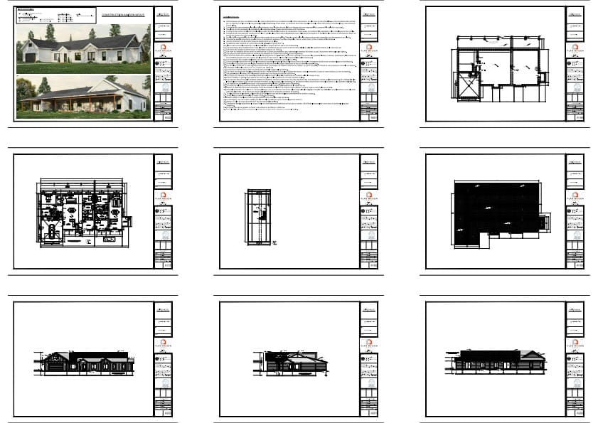 plans techniques maison intergénérationnelle construction