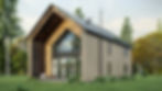 Chalet scandinave 5 chambres avec mezzanine - Extérieur arrière