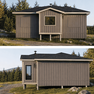 Agrandissement d'entrée de maison avec vestibule couvert à pignon