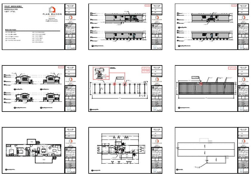 plans techniques maison modulaire compacte galerie