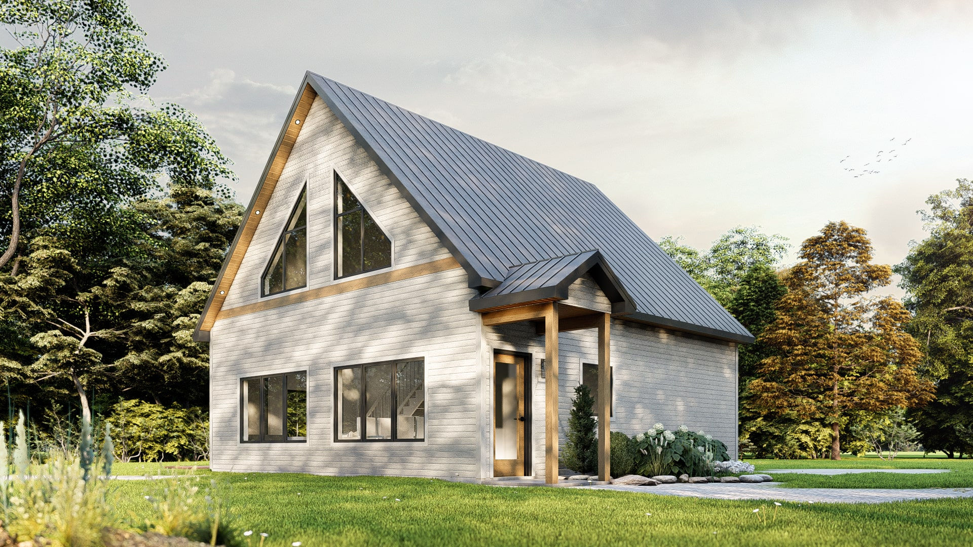 Plan simple de maison - Extérieur avant