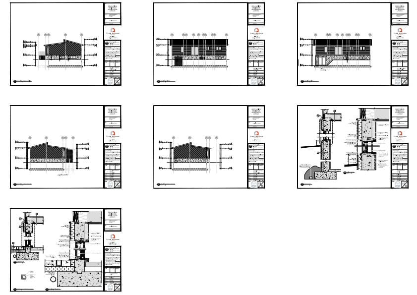Élévations d’une maison rénovée avec logement indépendant au sous-sol.