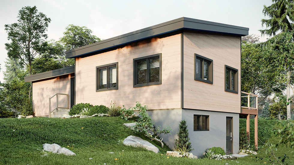 Maison à construire en bois - Extérieur avant