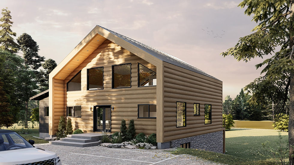 Modèle de maison bois - Extérieur avant