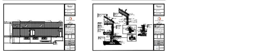 Détails de construction d’une maison contemporaine avec toiture métallique