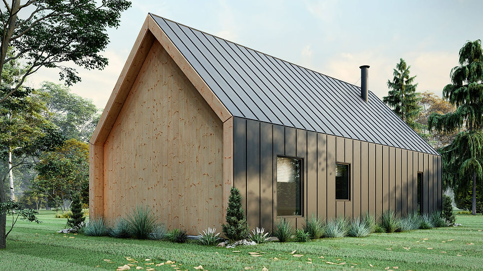 Miniature : Chalet en bois à construire - Extérieur arrière