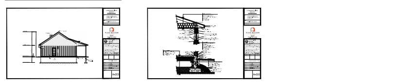 coupe architecture chalet compact moderne