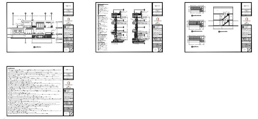 Détails de construction d'une maison contemporaine haut de gamme sur terrain en pente.