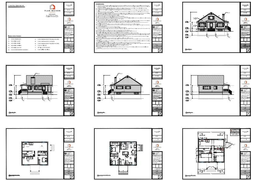Plans de construction d’une maison champêtre avec sous-sol fini