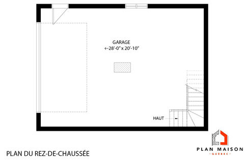 plan de garage avec étage habitable plan du rez-de-chaussée du garage