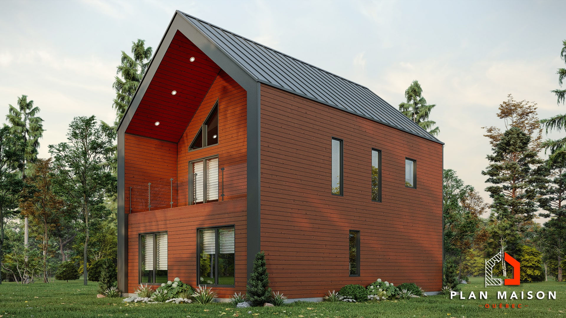 Chalet à construire en bois - Extérieur arrière