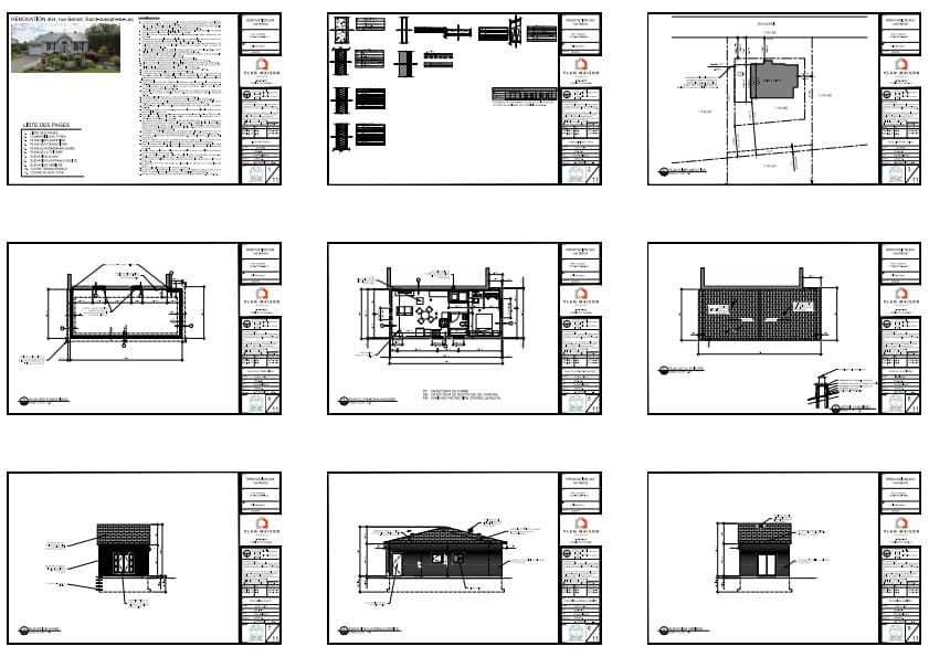Plan architectural d'une suite indépendante aménagée dans une extension résidentielle.