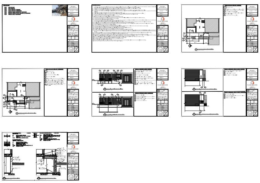 Plans de construction pour rénovation de balcon de maison