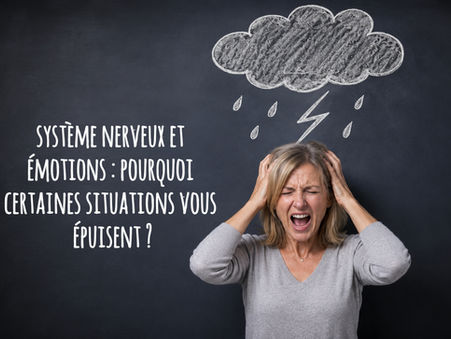 Femme de 50 ans submergée émotionnellement illustrant le lien entre système nerveux, stress et émotions