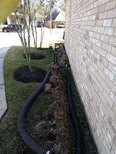 French Drainage System to prevent puddles