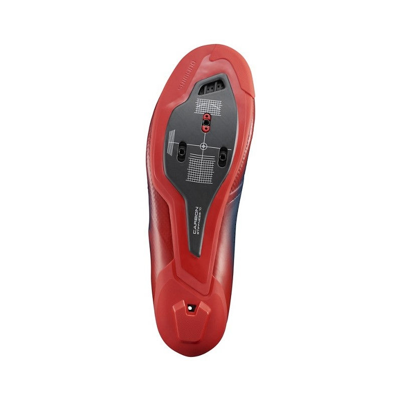Miniatura: Sapato Shimano RC702 vermelho escuro azul