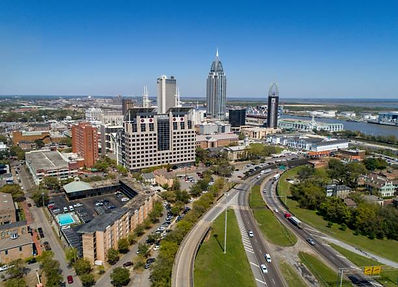 Mobile, AL skyline